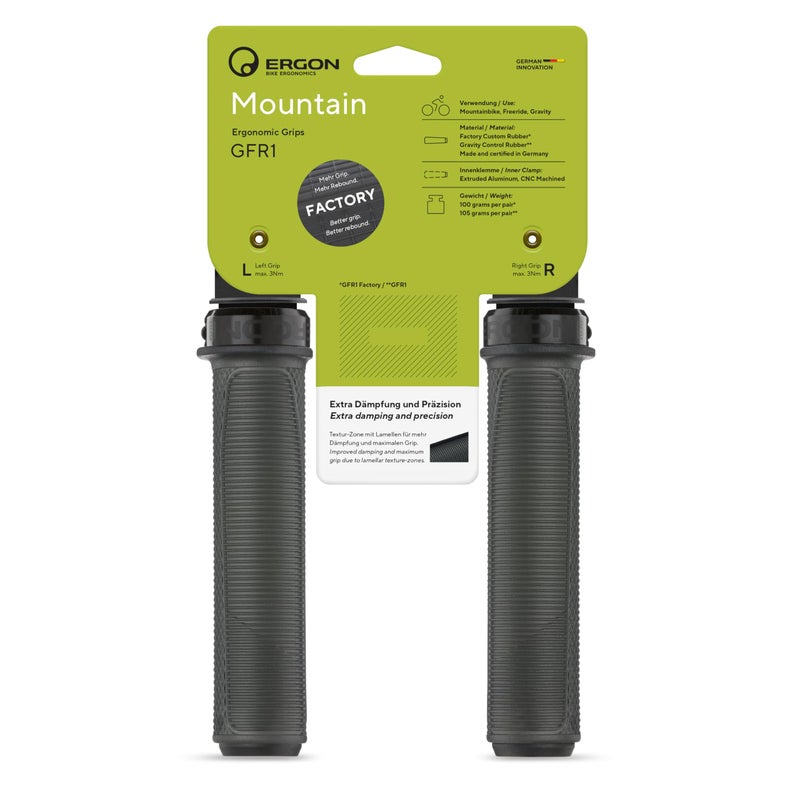 ERGON Unisex's GFR1 Grips, Frozen Stealth, One Size - Image 1